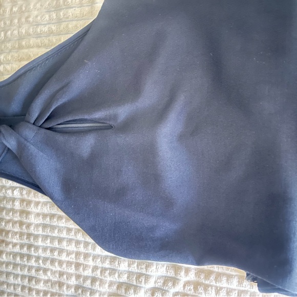 bebe Black Halter Midi Dress with Fringe - Picture 7 of 8